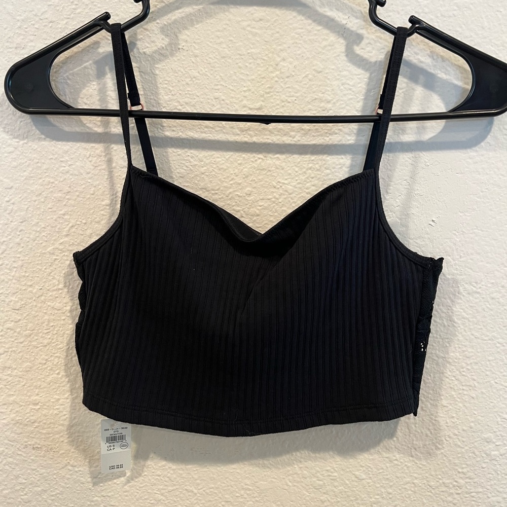 Aerie cropped lace back tank
